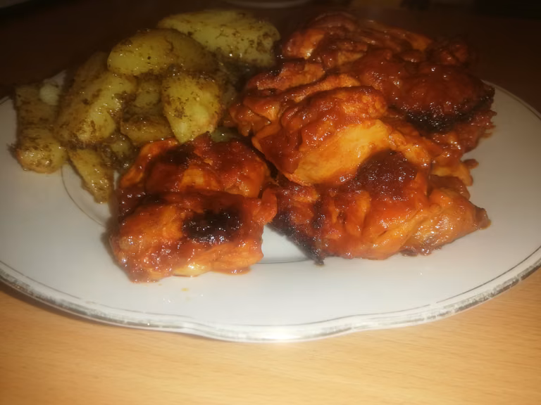 Trybowane udka w BBQ
