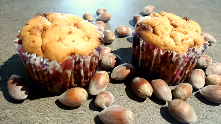 Orzechowe muffiny z Monte!