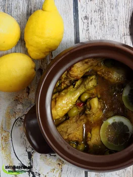 Tagine z kurczaka w sosie cytrynowym