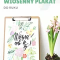 Wiosenny plakat do druku