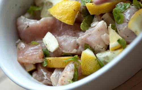 Kurczak z miętą i cytryną