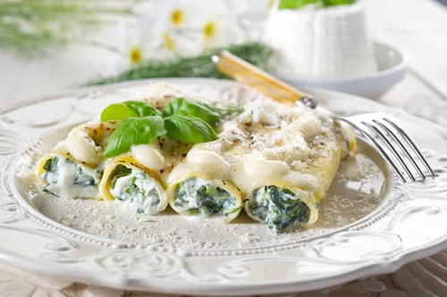 Cannelloni ze szpinakiem i ricottą