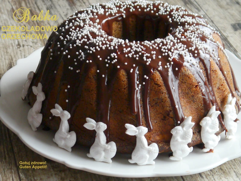 Babka czekoladowo-orzechowa. Bezglutenowa