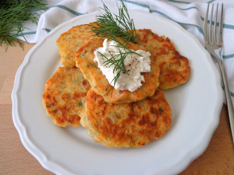 Placuszki z łososiem