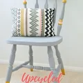 Przerobione, stare krzesło