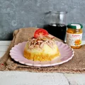 Łopatka szarpana z pesto z curry i puree ziemniaczanym