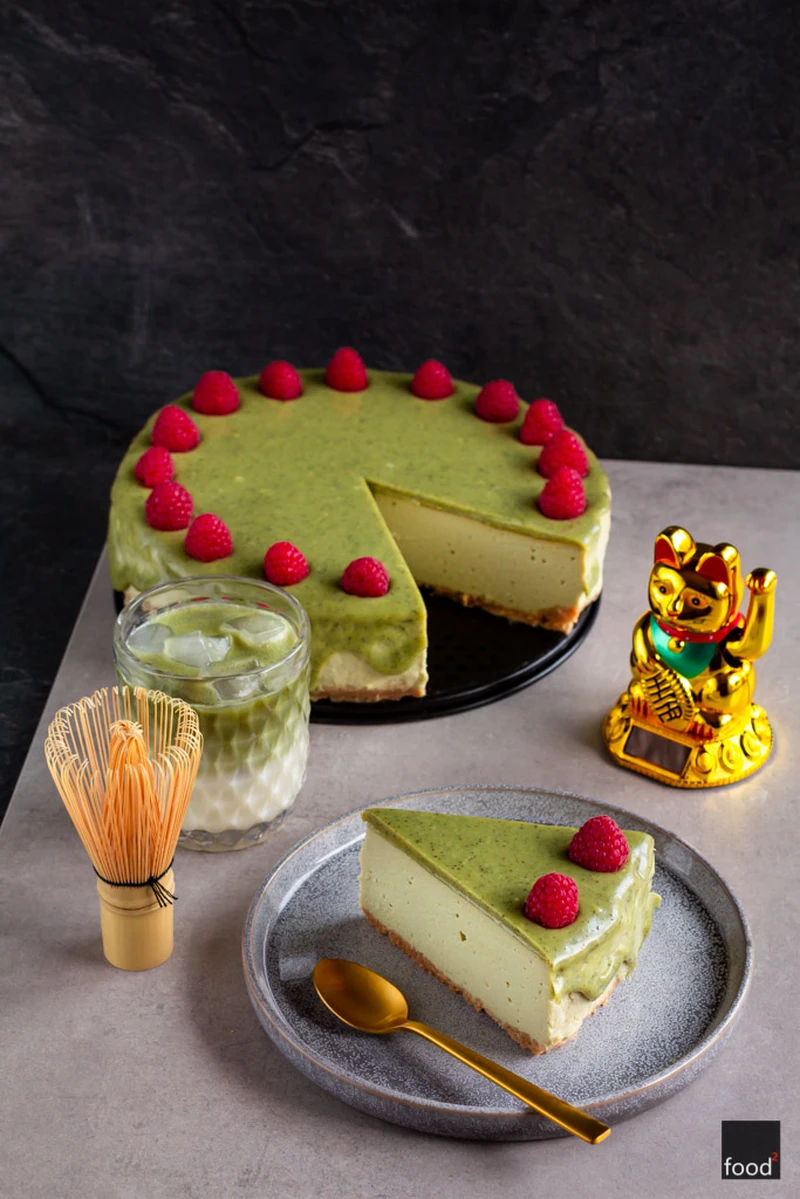 Sernik z zieloną herbatą matcha