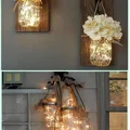 DIY- lampiony z kwiatami