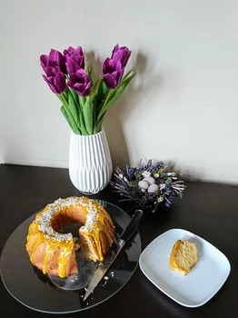 Puszysta babka cytrusowa (bezglutenowa, wegańska)