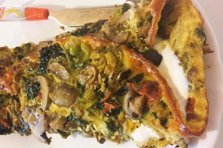 Omlet z rybą Anchois