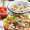 Sałatka z grillowanym serem halloumi i kaszą bulgur