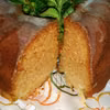 Babka "Karmelcia" z brzoskwiniami