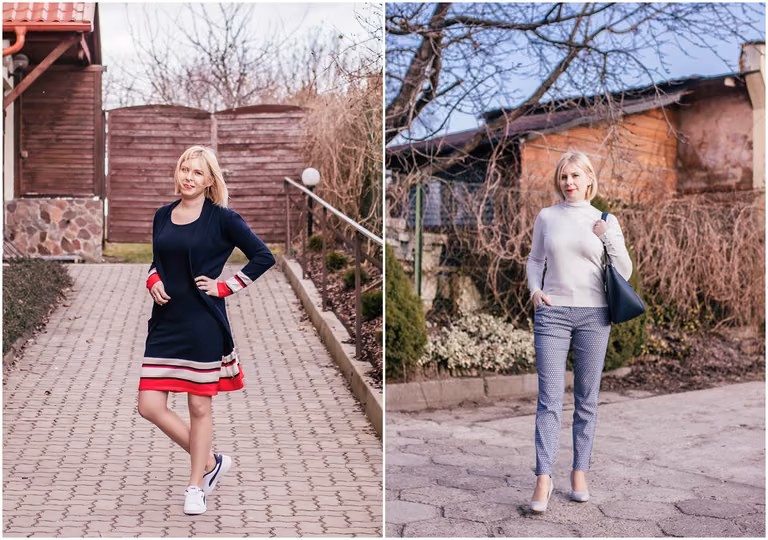 Wiosna z Bonprix - oczekiwania kontra rzeczywistość! {sukienka, kardigan i eleganckie spodnie}