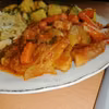 Schab w cebulowym gulaszu
