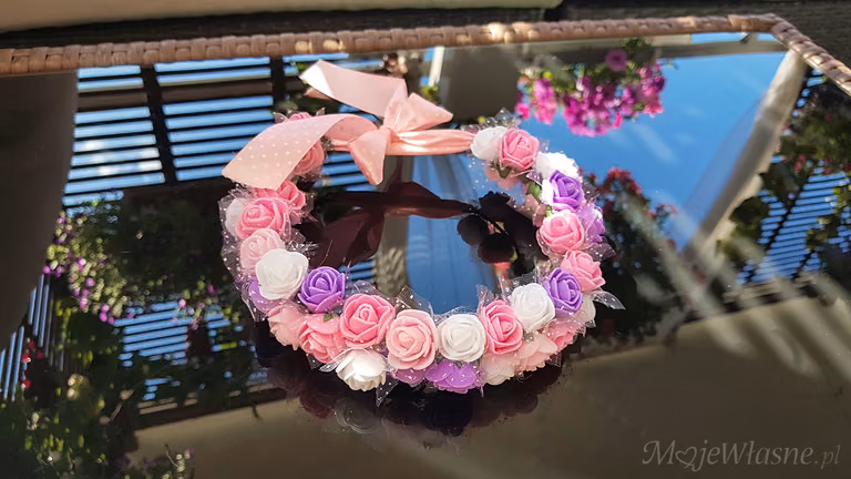 Wianek DIY na głowę do sesji