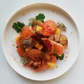 Krewetki z mango,chili i białym winem