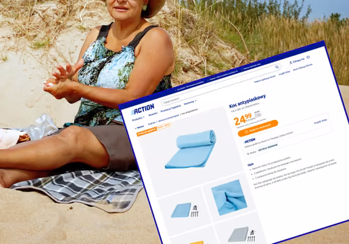 Ten sprytny koc z Action za 24 zł to hit plażowania! Rozprawi się z uciążliwym problemem