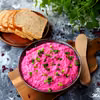 Pasta twarogowa z pieczonym burakiem