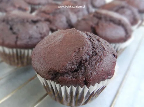 Mocno czekoladowe muffinki