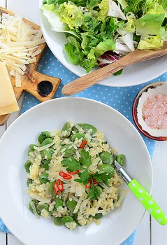 Risotto z bobem
