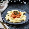 Penne Z Sosem Pomidorowo Pieczarkowym