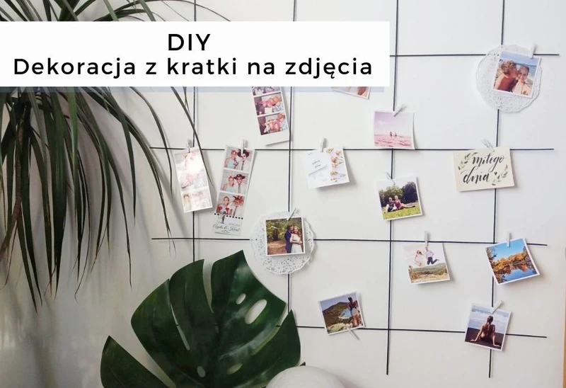 DIY Dekoracyjna kratka na zdjęcia • origamifrog.pl