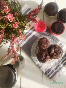 Bezglutenowe muffinki z borówkami