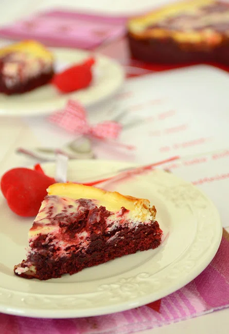 Ciasto red velvet z warstwą serową