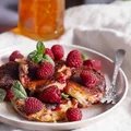 Placuszki z mascarpone i malinami