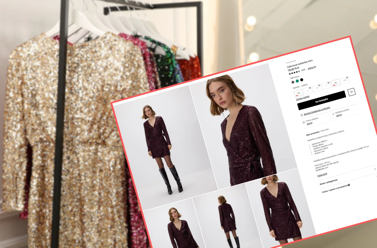 Te sukienki z Reserved za 104 zł zrobią efekt wow na Sylwestra! Kopertowy krój i cekiny to boski duet dla każdej sylwetki