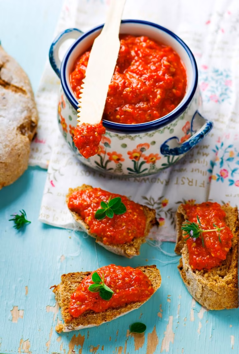 Pasta z pieczonej papryki