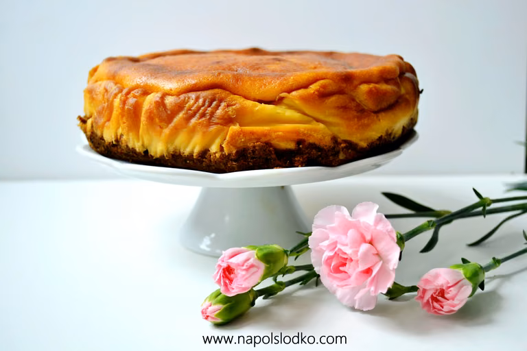 sernik mascarpone bez cukru
