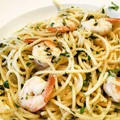 Spaghetti Aglio Olio z krewetkami