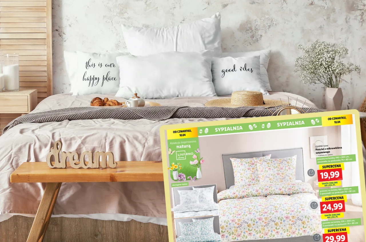 Lidl idzie na całość i wyprzedaje pościele za 19,99 zł! Promocja rusza od jutra, kto pierwszy ten lepszy