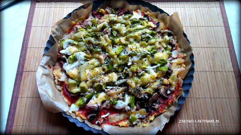 PIZZA na jaglanym spodzie (bez drożdży)