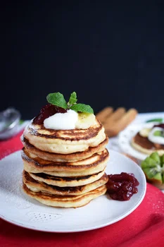 Puchate placuszki (na mleku)