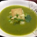 ZUPA Z ZIELONEGO GROSZKU Z GRUSZKĄ PRAŻONĄ