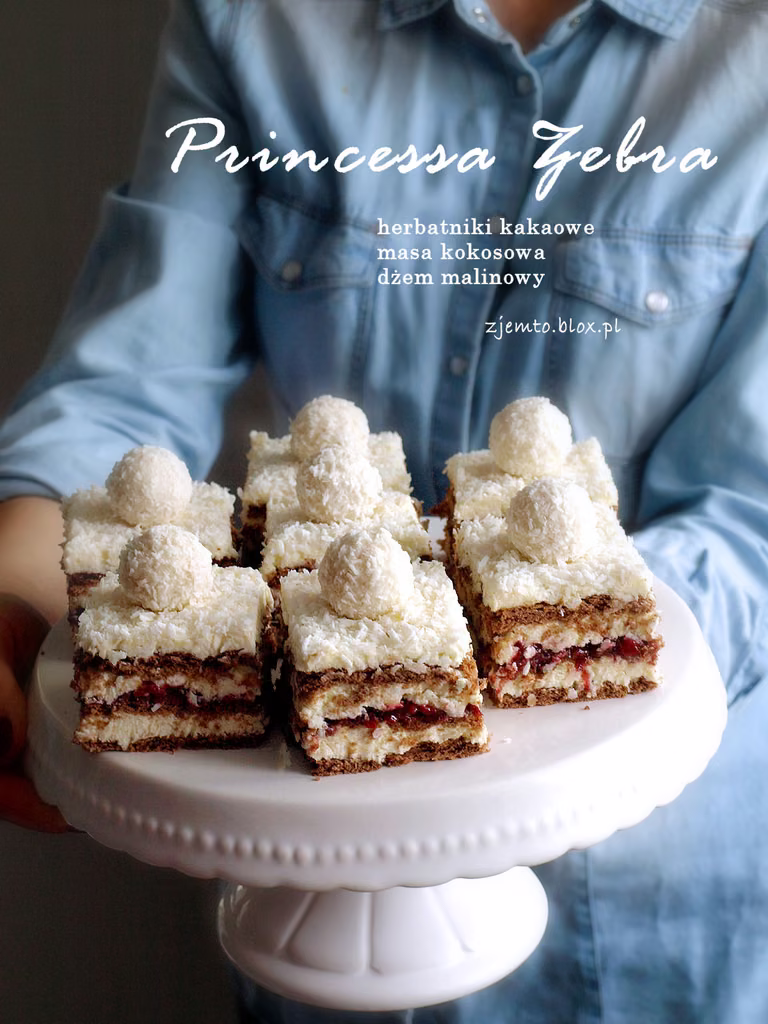 Ciasto Princessa Zebra - BEZ PIECZENIA