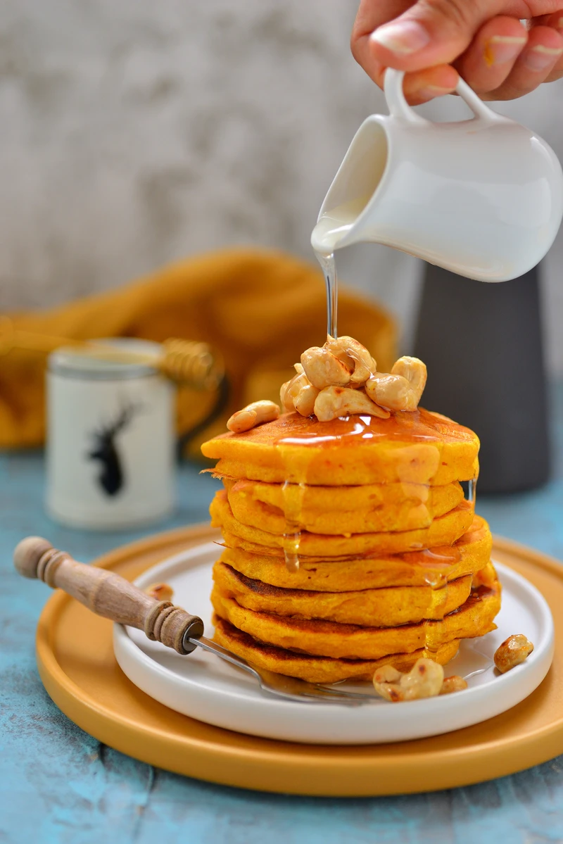 BARDZO PUSZYSTE PANCAKES Z DYNI!