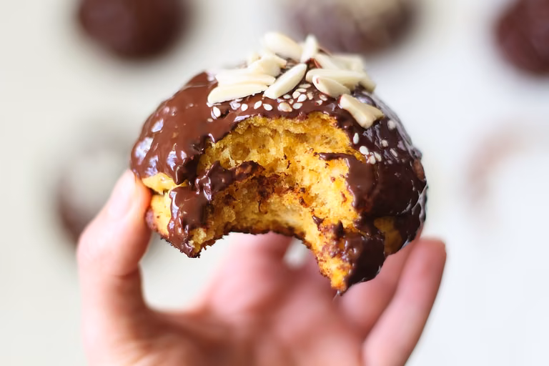 pieczone pączki z batata