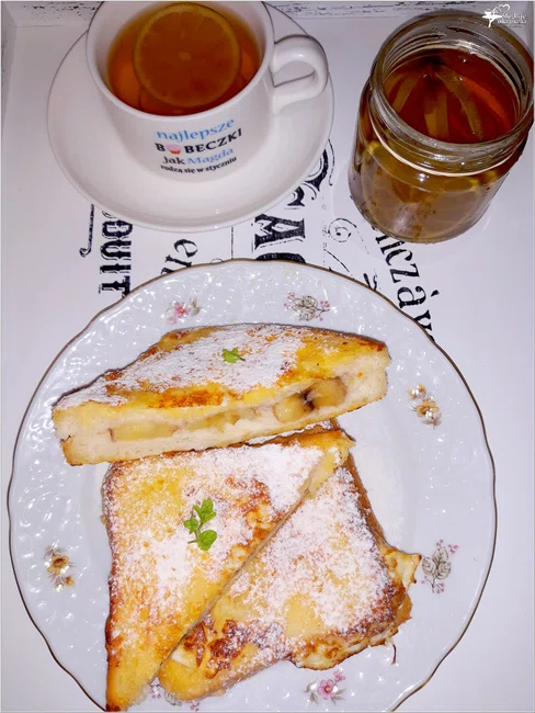Bananowe tosty we francuskim stylu (na słodko)