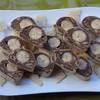 Roladka waflowa z bananem