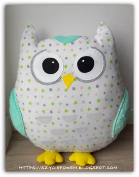 DIY - Poduszka przytulanka, czyli Sowa mądra głowa!
