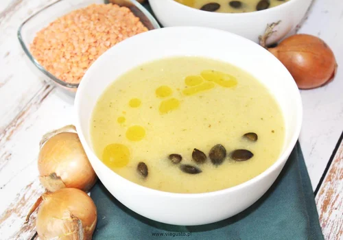 Zupa cebulowa z soczewicą - PRZEPIS