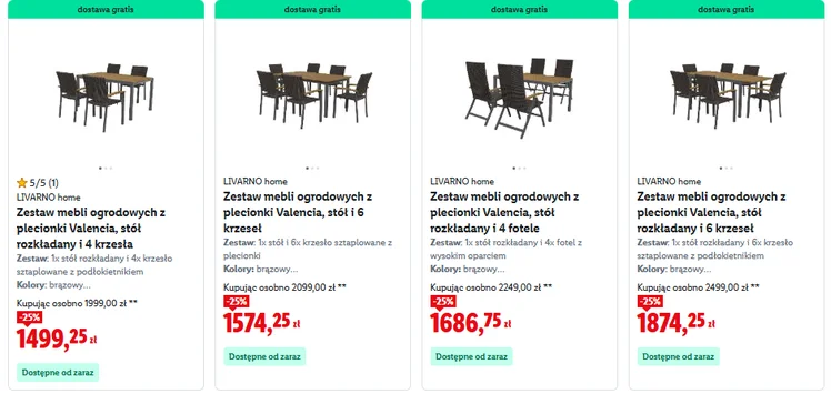 Zdjęcie -25% na meble ogrodowe jeszcze tylko przez 2 dni! Zestawy z Lidla rozchodzą się jak ciepłe bułeczki #11