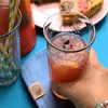 Lemoniada rabarbarowa z pomarańczą i ziołami