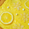 Mazurek na żytnim, kruchym spodzie z lemon curd