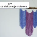 DIY 3 proste dekoracje ścienne z włóczki • origamifrog.pl