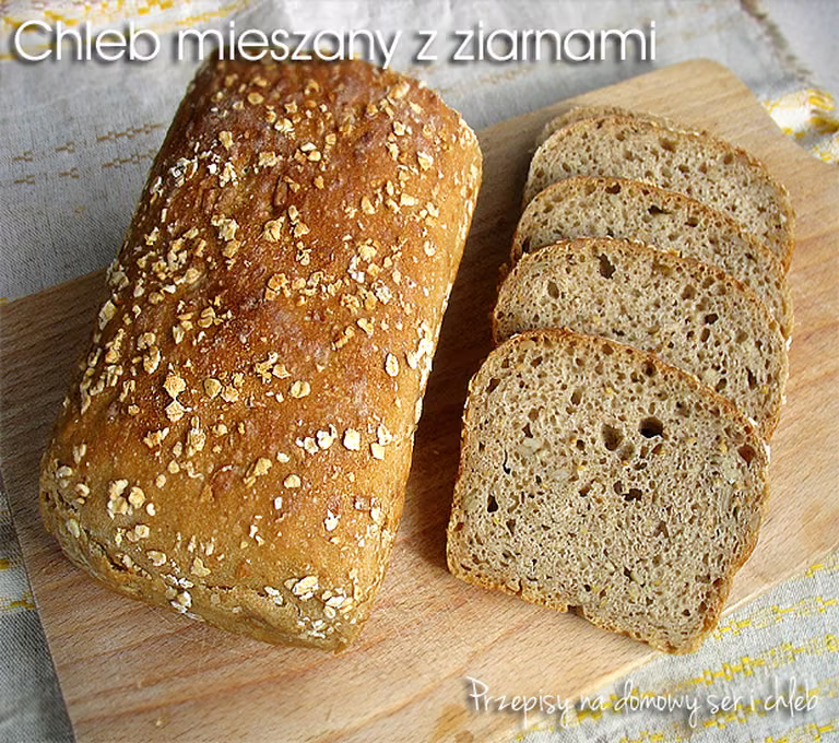 Chleb mieszany z ziarnami