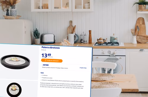 Styl, porządek i funkcjonalność za 13,49 zł? Obrotowa patera z Action podbija kuchnie i stoły!
